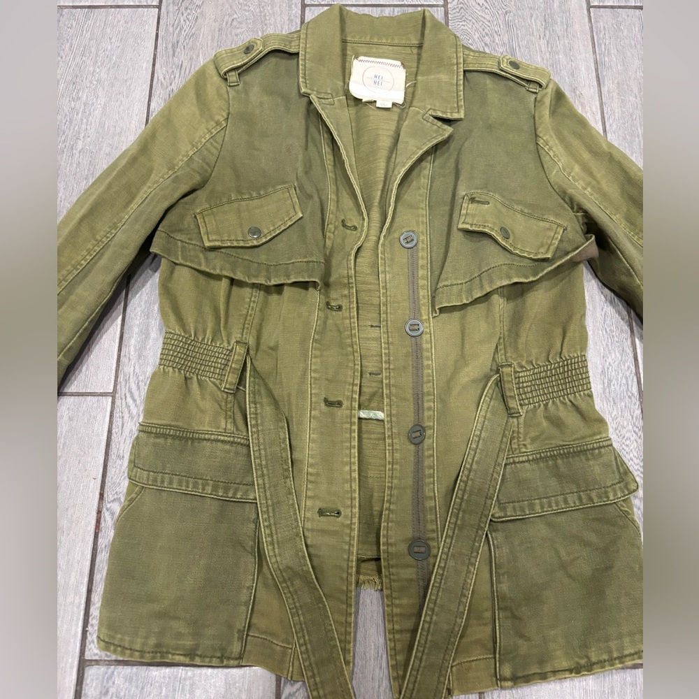 Anthropologie Hei Hei Ruffleback Anorak Size Medium - Picture 4 of 11